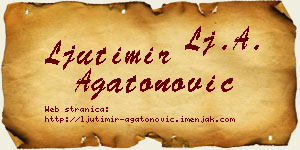 Ljutimir Agatonović vizit kartica
